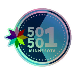 MN50501 Rainbow Logo - Holographic sticker